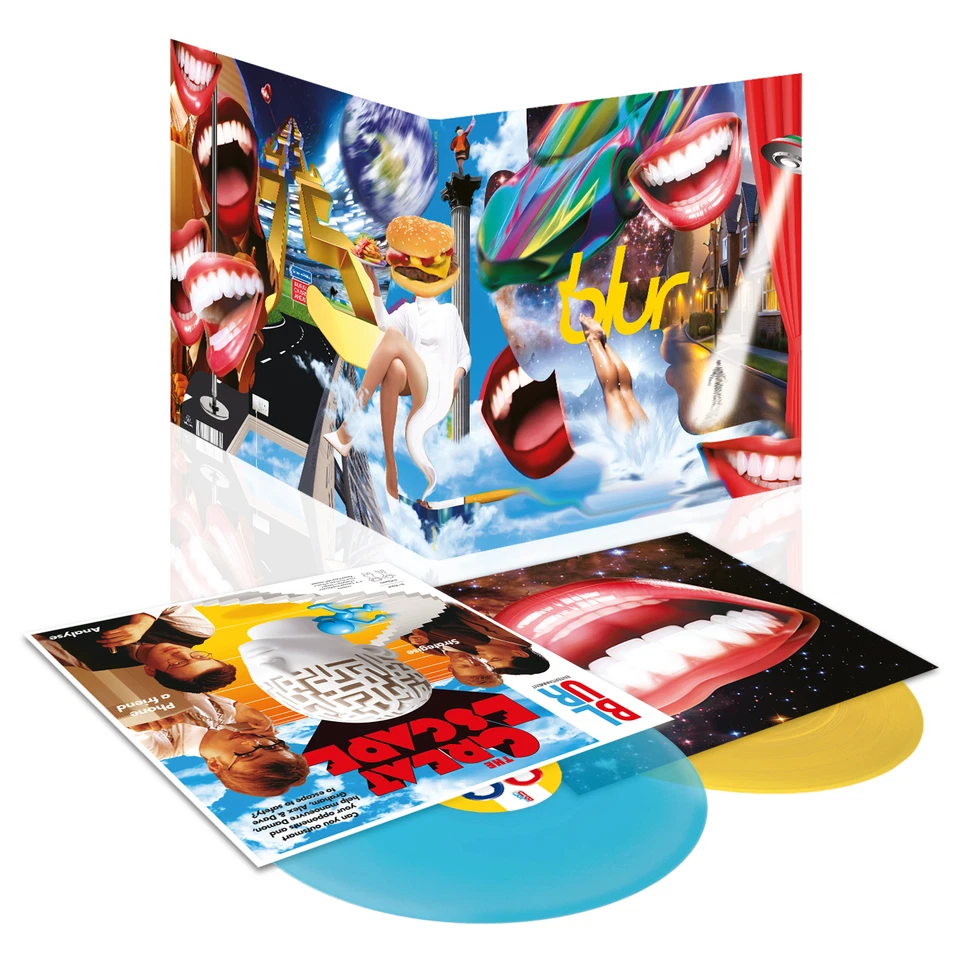 Blur 'The Great Escape' Yellow / Turquoise 2LP Vinyl - (Release Date Dec 12th) - Image 1 of 1