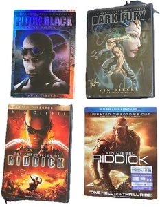 Riddick 4-film Set including Dark Fury on DVDS and Blu-ray (see description) - Picture 1 of 1