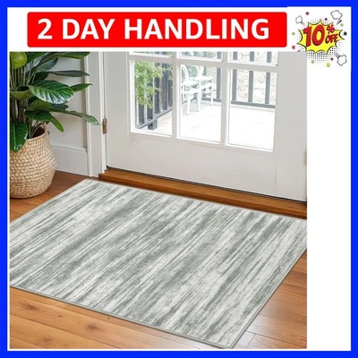 Tapete de área pequeno 2x3 tapetes de entrada moderno abstrato interno antiderrapante máquina... - Imagem 1 de 4