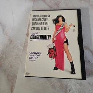 Miss Congeniality (DVD, 2000) Sandra Bullock Michael Caine Benjamin Bratt - Picture 1 of 3