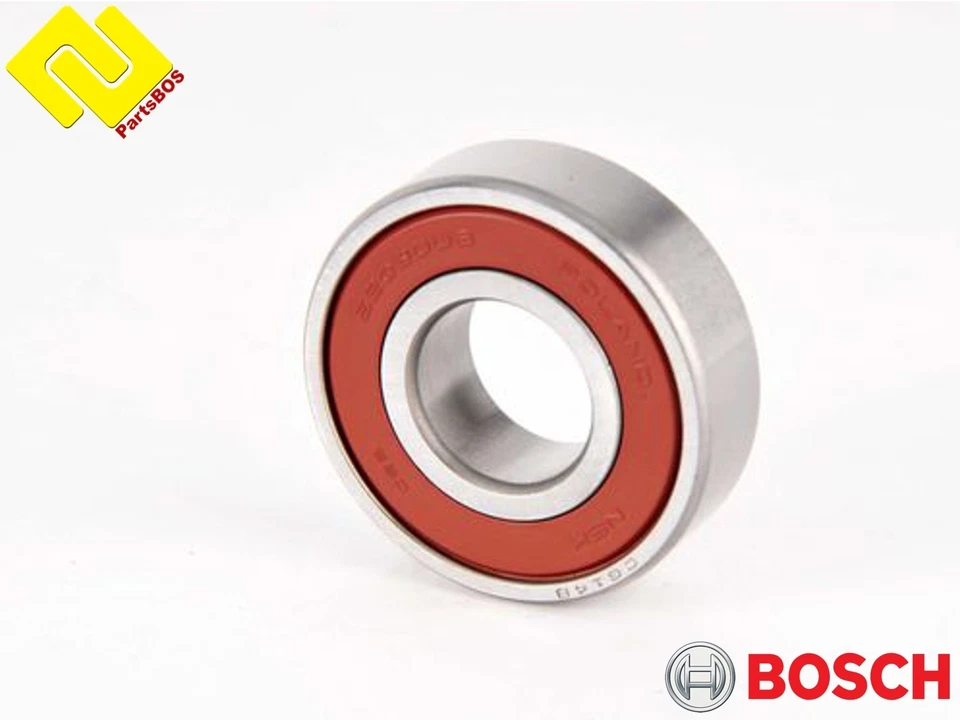 BOSCH 1986AE1307 Alternator Ball Bearing 17x40x12 ,1120905525 ,6203-2RS ,112090 - Image 1 of 1