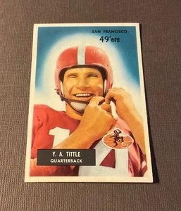 1955 BOWMAN! Y.A. TITTLE! SAN FRANCISCO 49ERS! EX! #72 - Picture 1 of 6