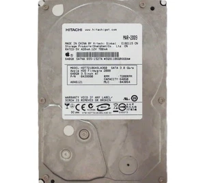 Hitachi HDT721064SLA360 0A39990 BA3064 (5Q9) China 640gb Sata 3.5" HDD 2009 - Picture 1 of 6