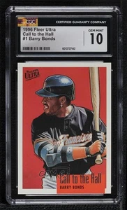 1996 Fleer Ultra Call to the Hall Barry Bonds #1 CGC 10 Gem Mint - Picture 1 of 3