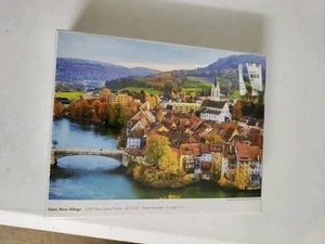 Swiss River Village 1000 Stck. 28 Zoll x 20 Zoll Littlefeet Direct Colorcraft Puzzle versiegelt - Bild 1 von 4