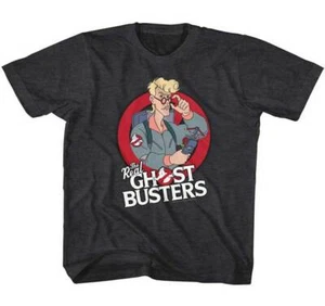 The Real Ghost Busters Animated Cartoon Egon Looking Over Glasses Youth T Shirt - Picture 1 of 3
