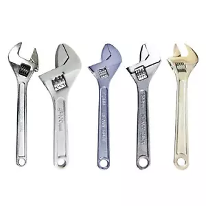 Adjustable Spanner Wrench Drop Forged Steel Heavy Duty 4" To 24" Smooth Jaw - Picture 1 of 26