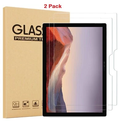 2 Pack HD Tempered Glass Screen Protector For Microsoft Surface Pro 7 Plus 2021 - Image 1 of 4