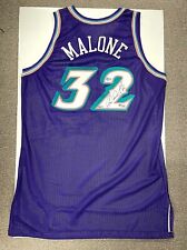 Karl Malone Signed Utah Jazz Champions Authentic Jersey UDA Beckett 88/132