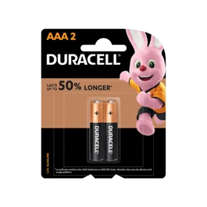 Duracell Coppertop AAA Alkaline Batteries 2 PACK MN2400 - Picture 1 of 5