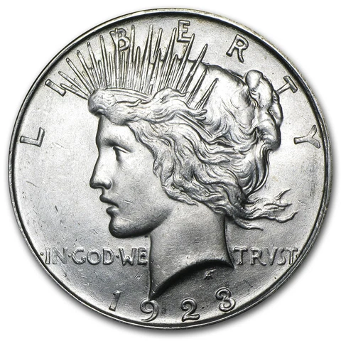 1923-D Peace Dollar BU - SKU #1991 Cover