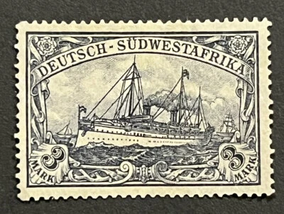 Sellos de viaje: estampillas de Alemania SUROESTE DE ÁFRICA 3m Kaiser’s Yacht como nuevas sin goma WMK Foto 1 de 4