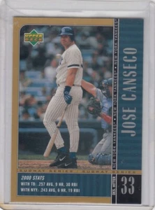 2000 Jose Canseco UD Upper Deck SUBWAY SERIES Gold Border #13 - NY Yankees - Picture 1 of 1