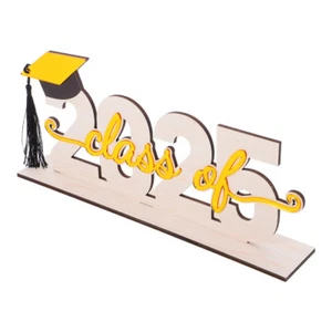 Mesa de graduación decoración felicitaciones adornos de madera favores de fiesta - Imagen 1 de 12