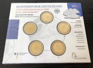 Germany 2010 5X2 Euro Coinset - Picture 1 of 2