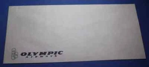 OLYMPIC AIRWAYS AIRWAYS, SOBRE DE PAPELERÍA POR CORREO AÉREO, DE LOS AÑOS 60, ¡SIN USAR! - Imagen 1 de 3