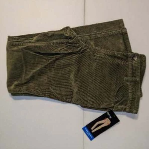 NUEVO Pantalones elásticos de pana verde Style & Co pequeños para mujer 10P nuevos con etiquetas armario de papá - Imagen 1 de 4