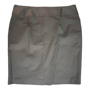 Minifalda halógena para mujer color topo recta con cremallera lateral abertura trasera talla 12 nueva con etiquetas $59 - Imagen 1 de 6