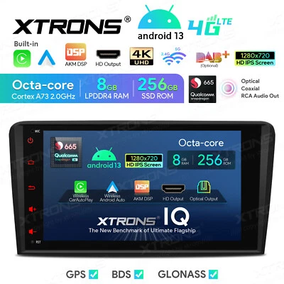 Qualcomm 665 8-Core 8G+256GB Autoradio für AUDI A3 8P S3 Android 4K 8" GPS WIFI - Bild 1 von 4