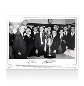 Les Allan & Bobby Smith Signed Tottenham Hotspur Photo - 1961 Double Winners - Picture 1 of 1