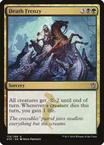 DEATH FRENZY X 4 N/M- KHANS OF TARKIR MAGIC THE GATHERING - Picture 1 of 1