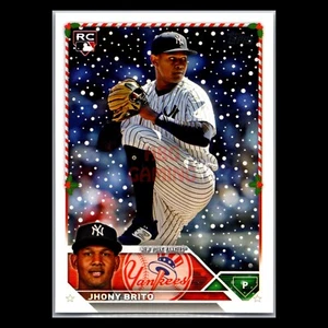 2023 Topps Holiday - #H138 Jhony Brito RC - New York Yankees - Picture 1 of 2