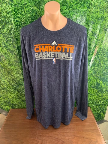 Charlotte Bobcats Basketball Long Sleeve Shirt adidas Clima Lite Size 2XLT Cover