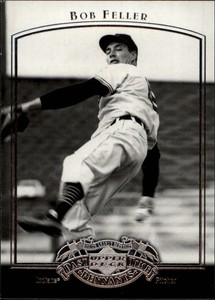 2005 UD Past Time Pennants Baseball Card #6 Bob Feller