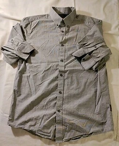 Men Ben Sherman Since 1963 Gray Polka Dot Cotton Long Sleeve Dress Shirt M NWOT - Picture 1 of 10