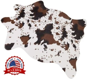Alfombra De Piel De Vaca De 29.5" W x 43.3" L Para Sala De Estar Y Dormitorio US - Picture 1 of 8