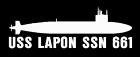 Uss Lapon Ssn 661 Silhouette Decal U S Navy Usn Military S001