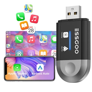 Adaptador USB Inalámbrico CarPlay para iPhone Apple Inalámbrico Dongle Plug & Play Negro - Imagen 1 de 21