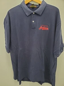 Cleveland Indians Poloshirt Herren XL Vintage Made in USA Blau 100% Baumwolle S/S - Bild 1 von 11