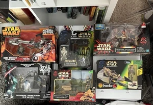 LOT of Six Hasbro Kenner Star Wars Toy Action Figures Luke Skywalker R2-D2 C-3PO - Picture 1 of 21