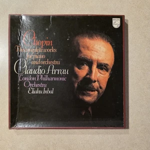 Chopin The Complete Works for Piano and Orchestra Claudio Arrau 3 LP Vinyl Set - Picture 1 of 3
