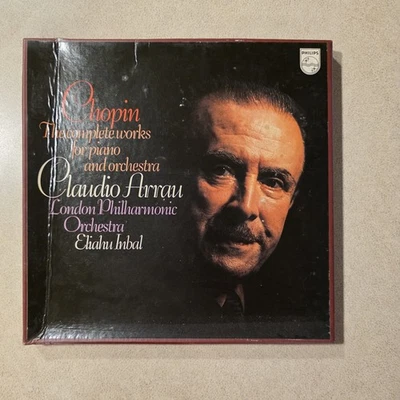 Chopin The Complete Works for Piano and Orchestra Claudio Arrau 3 LP Vinyl Set - Image 1 of 3