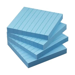 Lined Sticky Notes 3x3 Sticky Notes with Lines Self-Stick Notes Bright Color ... - Picture 1 of 7