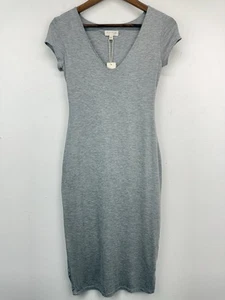 Anthropologie See You Monday size Medium Women’s Gray Stretch Bodycon Dress NWT - Picture 1 of 8