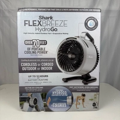 Ventilador portátil Shark FlexBreeze HydroGo interior y exterior plateado - Imagen 1 de 4