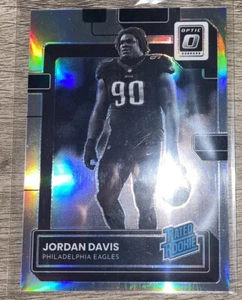 Jordan Davis 2022 Donruss Optic Black And White Prizm Image Variation Rated RC - Picture 1 of 5