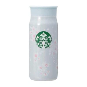 Starbucks Japan SAKURA2025 Stainless Steel Bottle Pale Blue 355ml - Picture 1 of 8