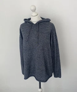 Icebreaker Hoodie Jumper Grey / Blue Wool Mix Size Medium Women’s - Picture 1 of 11