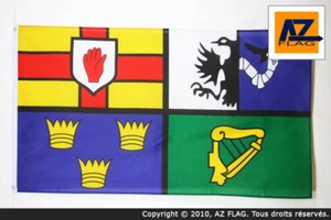 IRELAND 4 PROVINCES FLAG 2' x 3' - FOUR IRISH PROVINCES FLAGS 60 x 90 cm - BANNE - Picture 1 of 2