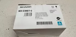 Genuine Sharp MX-C30GT-C Cyan Toner for MX C250F, MX C300W, MX C301W Brand New - Picture 1 of 3
