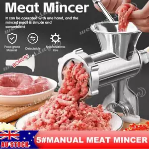 Manual Kitchen Home Meat Grinder Mincer Stuffer Table Hand Sausage Filler Maker - Picture 1 of 12