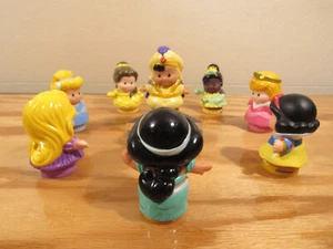 Fisher Price Little People Disney Princess x7 Cinderella Snow Belle Tiana Ariel - Bild 1 von 13