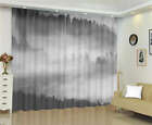 Grey Fog Simple Mountain Haze Printing 3D Blockout Curtains Fabric Window