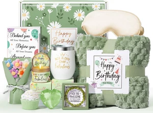 Birthday Gifts for Women Friendship, Unique Happy Birthday Gifts Basket for Mom - Picture 1 of 12