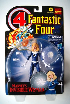 ¡Figura de acción de MUJER INVISIBLE con tarjeta retro de Marvel Legends Fantastic Four! Foto 1 de 4