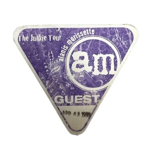 Alanis Morissette 1999 Junkie Tour Guest Pass April 3, 1999 San Diego - Picture 1 of 4